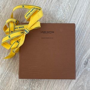 Louis Vuitton accessory box with ribbon